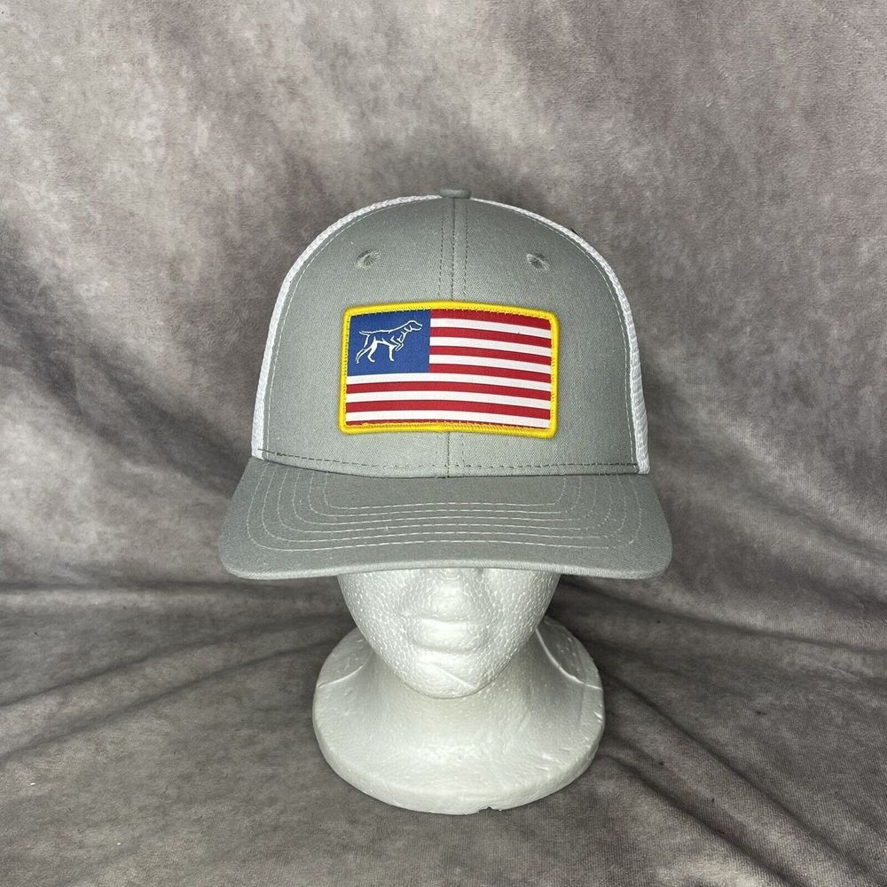 Fieldstone Sporting Lifestyle Brand Hat Patch Trucker Cap SnapBack Hunting Dogs